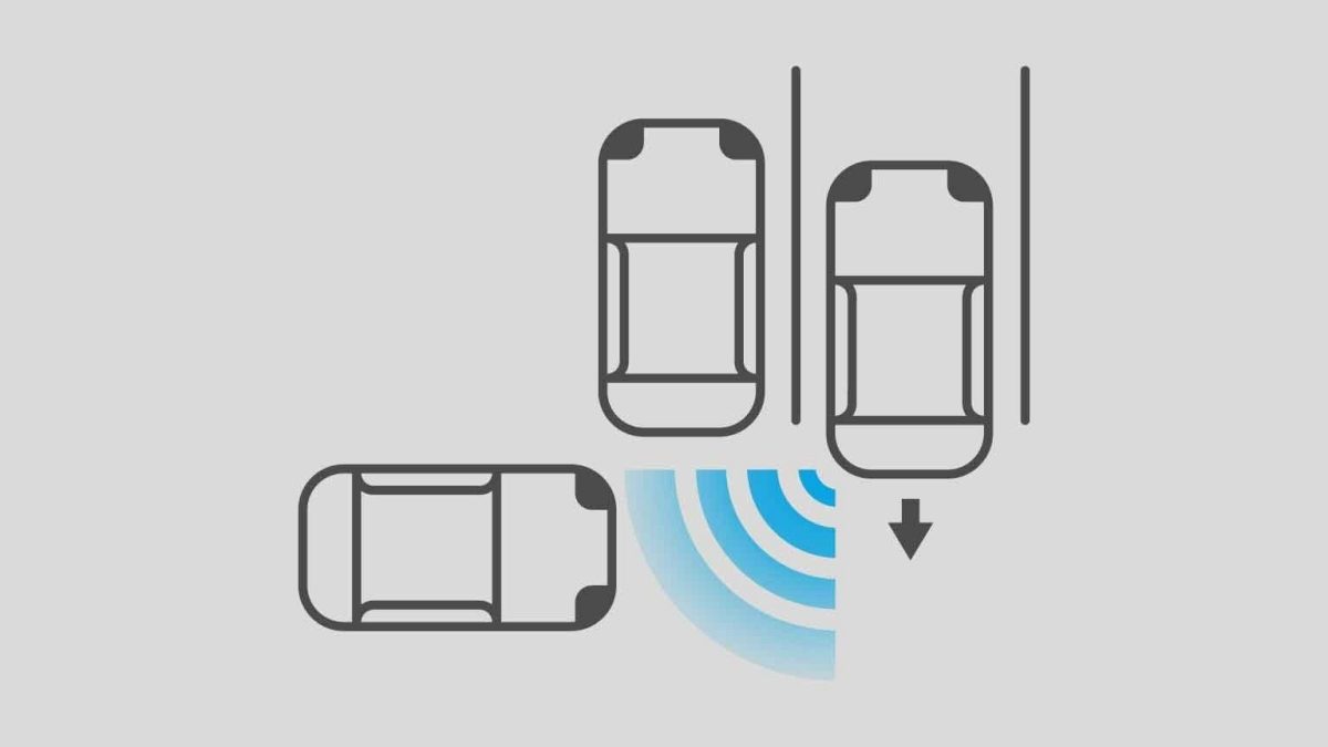 Icono de Nissan X-Trail 2024 mostrando como funciona la Tecnología de Alerta de Tráfico Cruzado