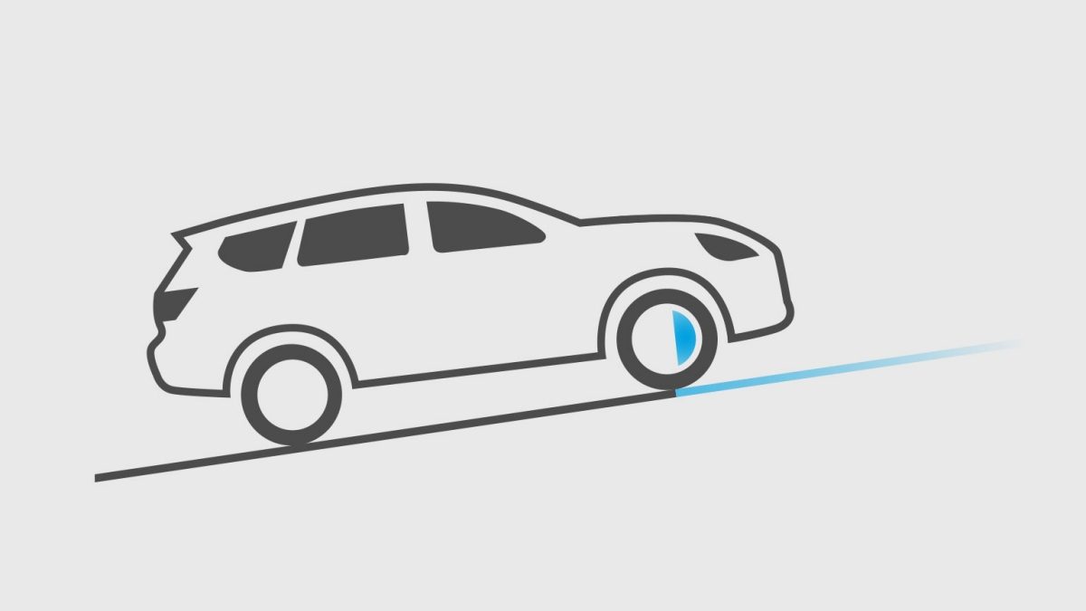 Icono de Nissan X-Trail 2024 mostrando como funciona la Tecnología de Asistente de Ascenso en Pendientes